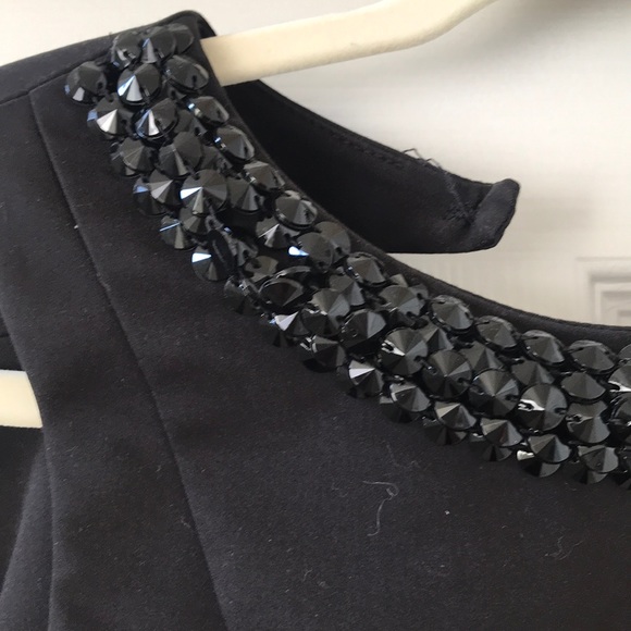 H&M size 4 black dress with jewelry statement - Picture 2 of 3